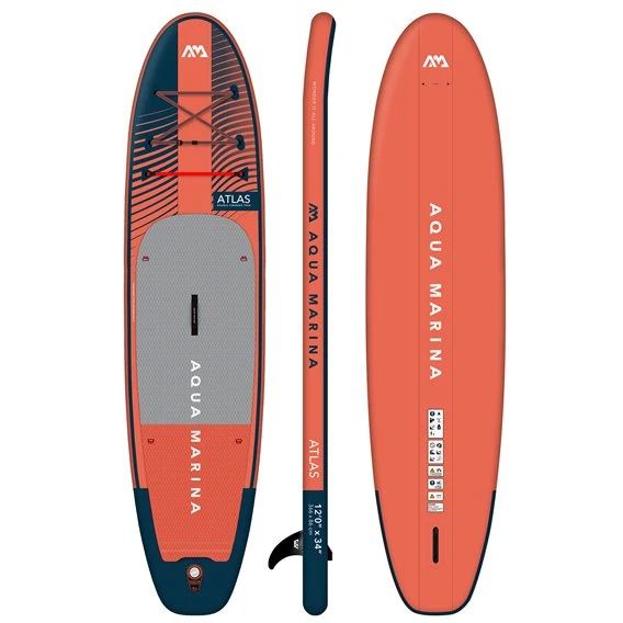 Aqua Marina Atlas 12.0 SUP Aufblasbares Stand Up Paddle Board Komplett Set – Bild 2