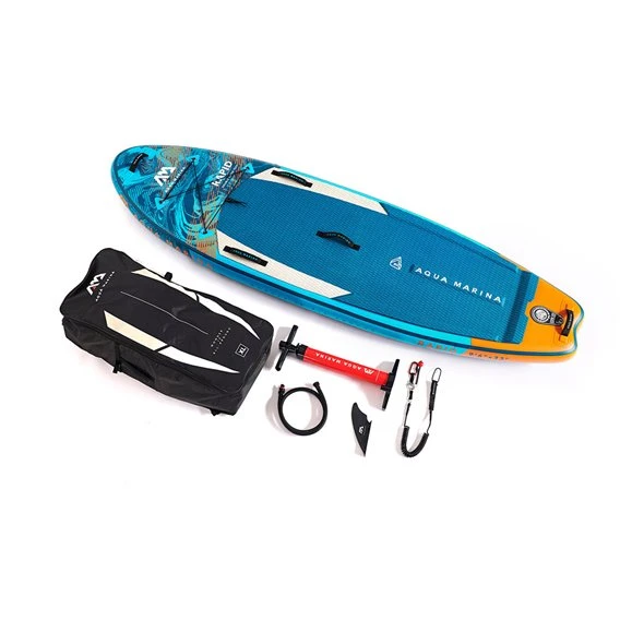 Aqua Marina Rapid 9.6 Aufblasbares Stand Up Paddle Board Wildwasser SUP Komplett Set – Bild 4
