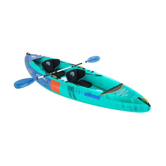 Aquatone Blast 12.0 Aufblasbares 2 Personen Kajak Set Luftboot – Bild 2