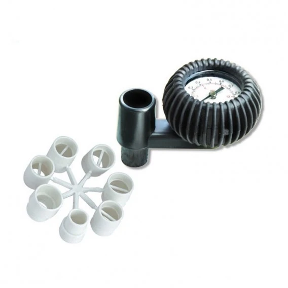 Bravo SP 125 Manometer Universal Bis 1 Bar Druck Inkl. 7 Adapter