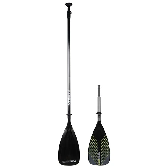 ExtaSea 2-in-1 SUP Fiberglaspaddel Paddelkombination Doppelpaddel Lime – Bild 5