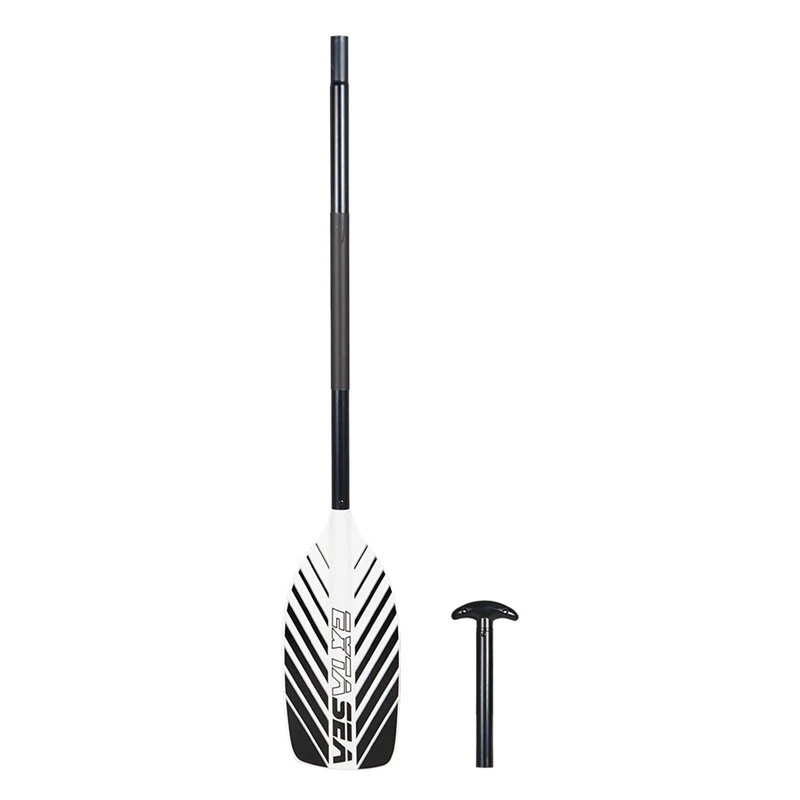 ExtaSea Allround Kanu Stechpaddel Alu 2-teilig Black And White