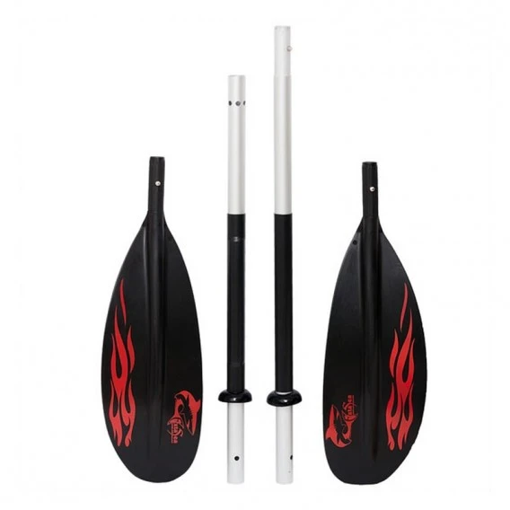 ExtaSea Alu Paddel 4-teilig Asymetrisches Doppelpaddel Alu Paddel 230cm â Bild 2