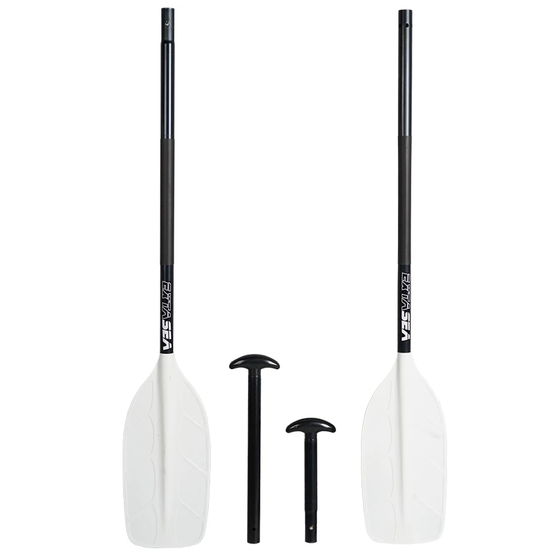 ExtaSea Alu Paddelkombination Doppelpaddel Stechpaddel Black And White – Bild 4
