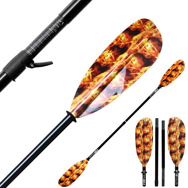 ExtaSea Fire Vario Fiberglas Doppelpaddel Kajak Paddel 4-teilig