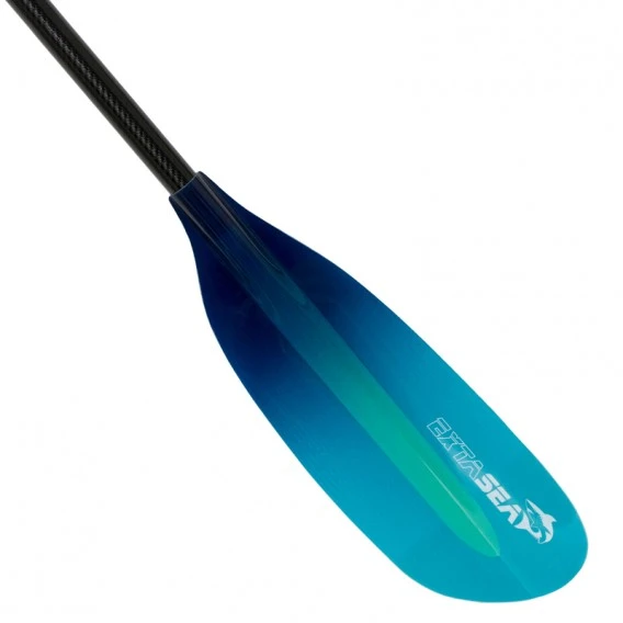 ExtaSea Pro Tour Carbon Vario Doppelpaddel | 220-240cm | 4-teilig | Blue-light Blue – Bild 5
