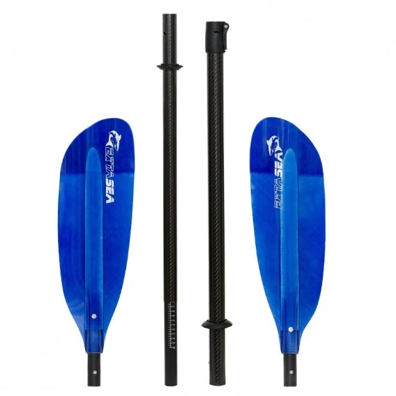 ExtaSea Pro Tour Carbon Vario Doppelpaddel | 220-240cm | 4-teilig | Dark Blue â Bild 2