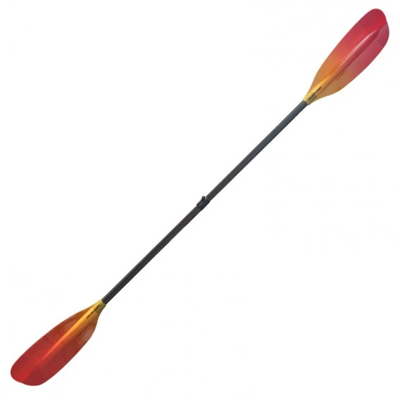ExtaSea Pro Tour Carbon Vario Doppelpaddel | 220-240cm | 4-teilig | Red-yellow – Bild 4