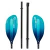 ExtaSea Pro-XL Carbon Vario Doppelpaddel | 220-240cm | 4-teilig | Blue-light Blue