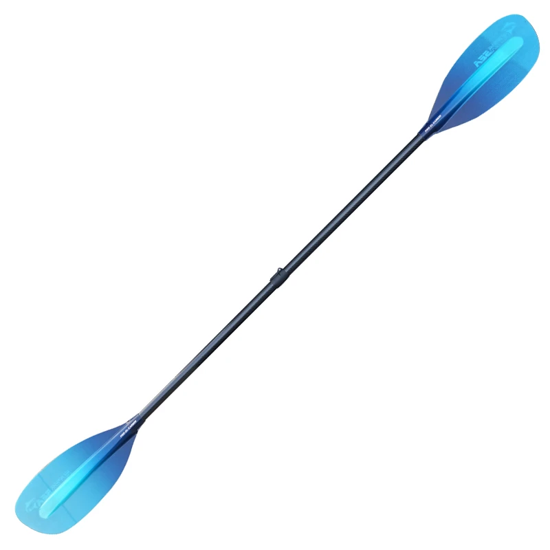 ExtaSea Pro-XL Carbon Vario Doppelpaddel | 220-240cm | 4-teilig | Blue-light Blue – Bild 3