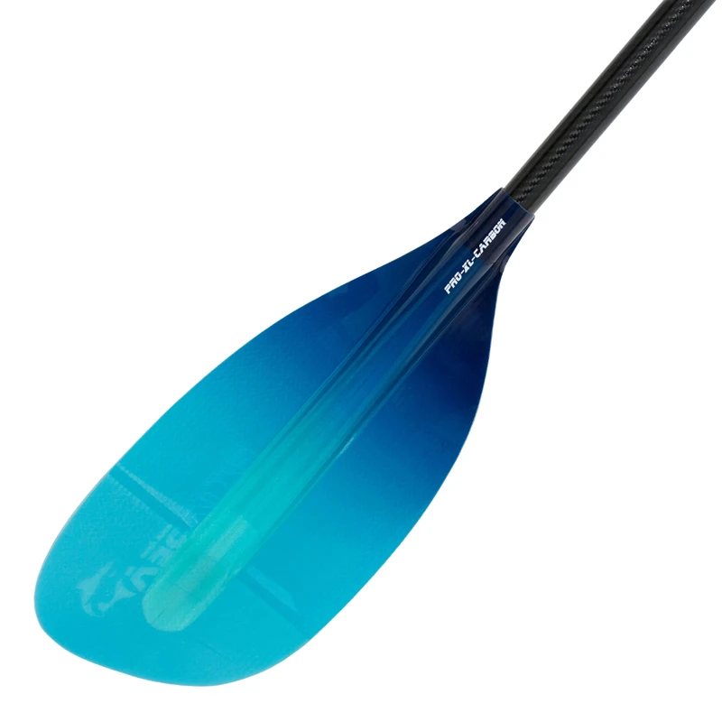 ExtaSea Pro-XL Carbon Vario Doppelpaddel | 220-240cm | 4-teilig | Blue-light Blue – Bild 5