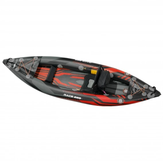 ExtaSea Race 285 1er Kajak Aufblasbar Drop-Stitch Schlauchboot Kajak Rot – Bild 4