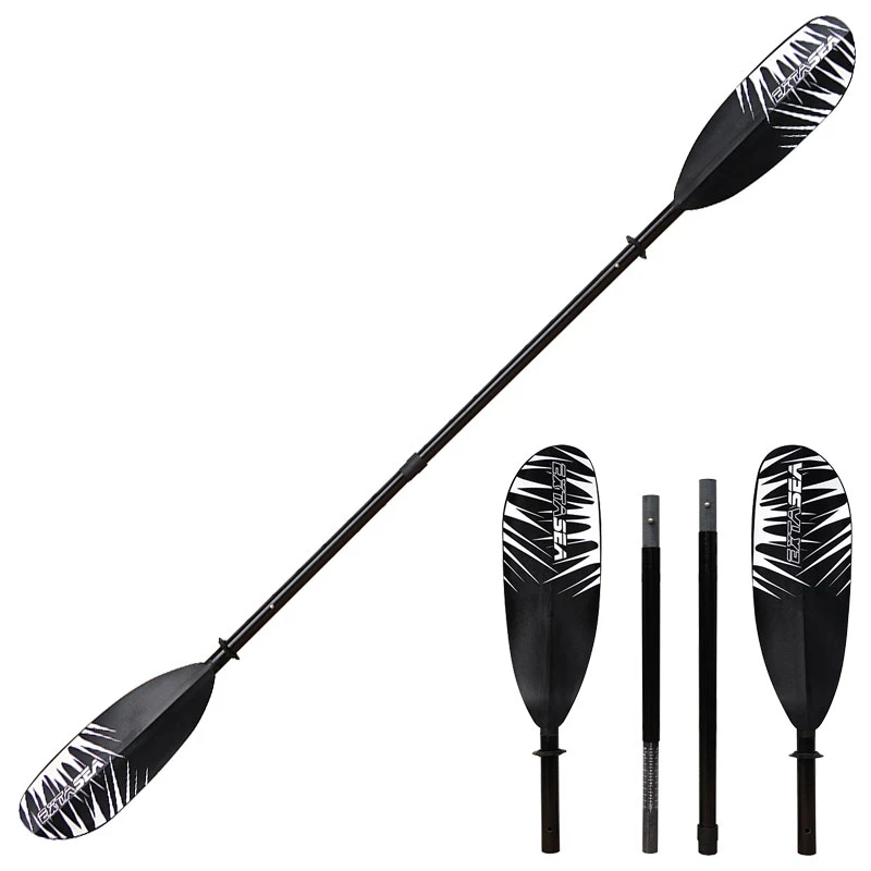 ExtaSea Safari Fiberglas Vario Doppelpaddel Kajak Paddel 4-teilig – Bild 2
