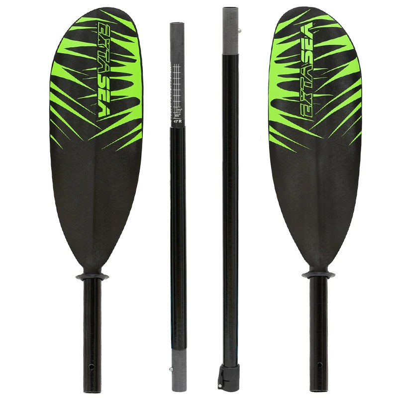 ExtaSea Safari Fiberglas Vario Doppelpaddel Kajak Paddel 4-teilig – Bild 4