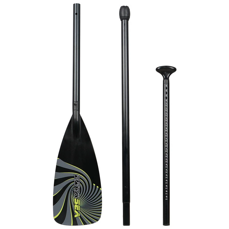 ExtaSea SUP Vario Aluminium Paddel 3-teilig Black-lime