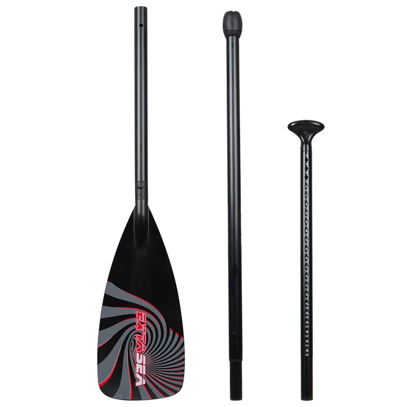 ExtaSea SUP Vario Aluminium Paddel 3-teilig Black-red