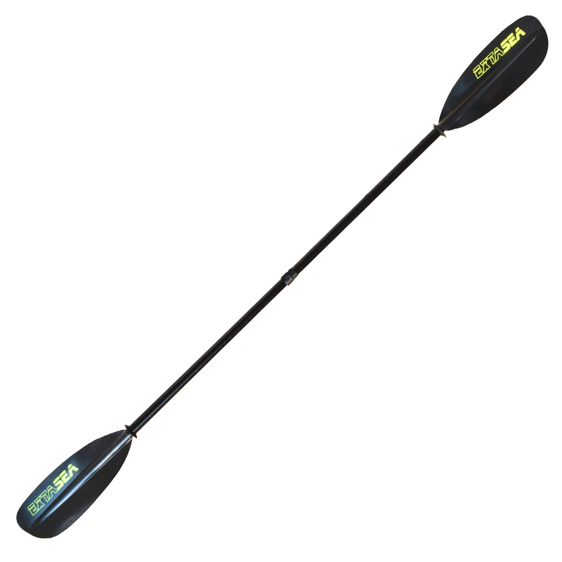 ExtaSea Tour Vario Fiberglas Doppelpaddel | 220-240cm | 4-teilig | Schwarz-lime â Bild 3