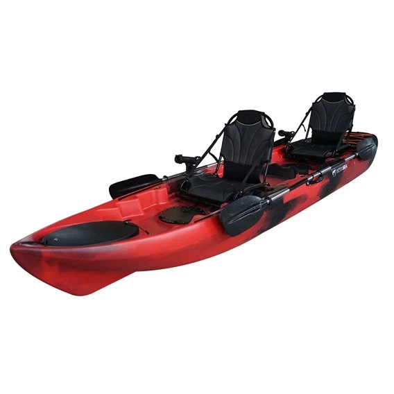 ExtaSea-Yak 385 2/1er Sit On Top Kajak Set + 2 Paddel Und Kajaksitze – Bild 2