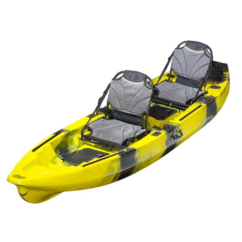 ExtaSea-Yak 390 Pro 2er Sit On Top Kajak Set + 2 Paddel & Kajaksitze – Bild 2