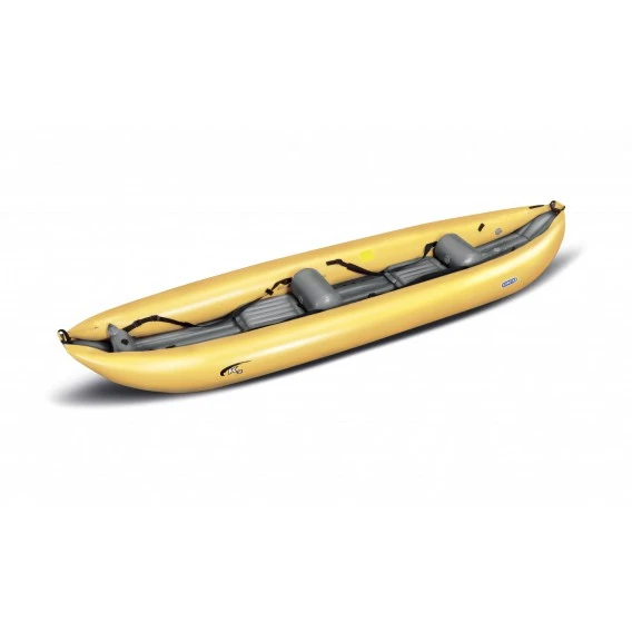 Gumotex K2 Wildwasser Kajak 2er Raft Luftboot Schlauchboot Gelb