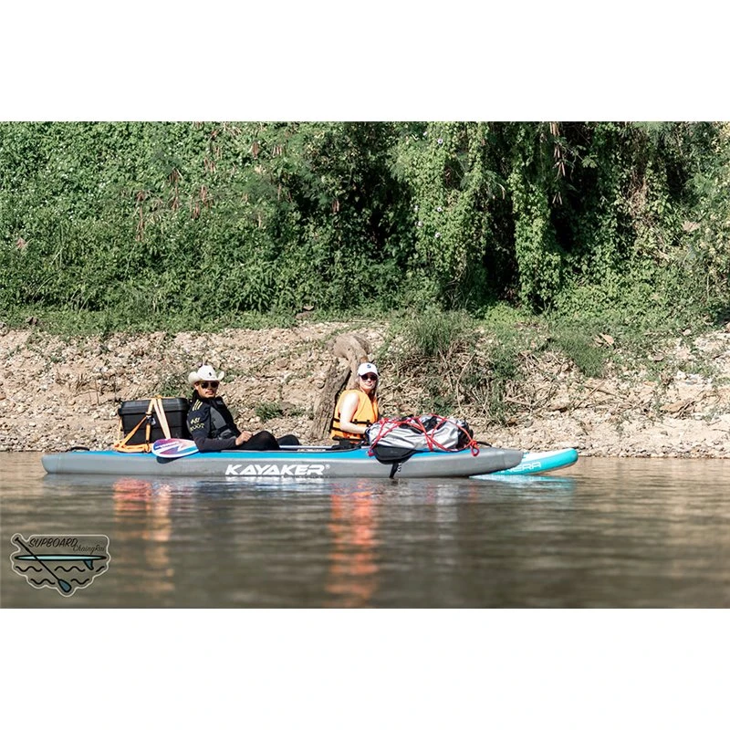 Kayaker AirTrek Pro 440 2er Drop Stitch Kajak Hochdruck Kajak – Bild 6